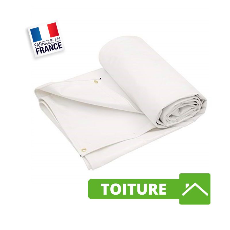 Bâche Toiture 20x15 m Blanc 900 g/m² pour Charpentier et Couvreur - Bâche Toiture pour Charpentier et Couvreur Bâche Toiture 20x15 m Blanc 900 g/m² pour Charpentier et Couvreur - Bâche Toiture pour Charpentier et Couvreur