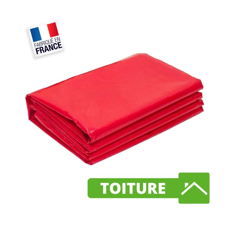 Bâche Toiture 9x8 m Rouge 900 g/m² pour Charpentier et Couvreur - Bâche Toiture pour Charpentier et Couvreur Bâche Toiture 9x8 m Rouge 900 g/m² pour Charpentier et Couvreur - Bâche Toiture pour Charpentier et Couvreur